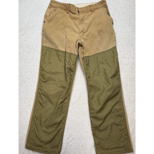 Vintage SafTBak Pants Size 34x29 Brown Canvas Hunting Brush Guard Outdoors USA
